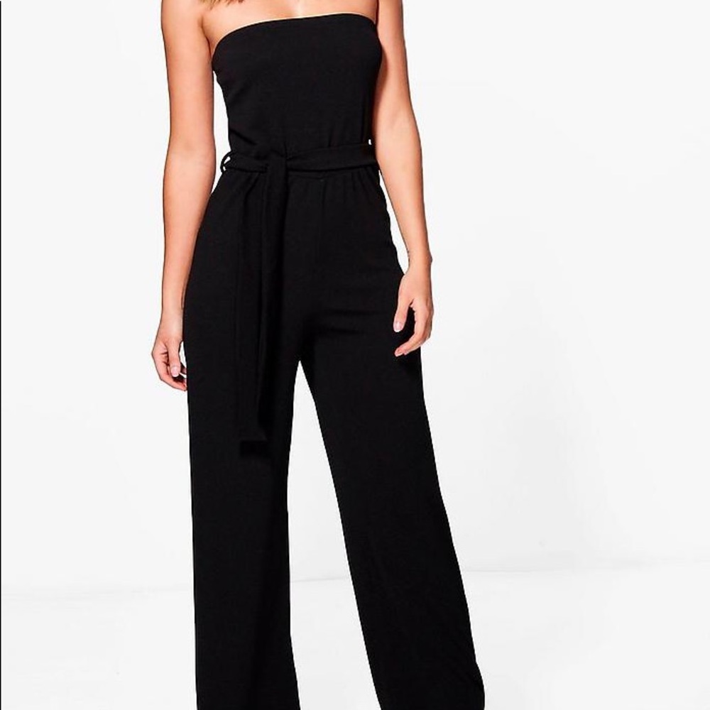 Boohoo black jumpsuit